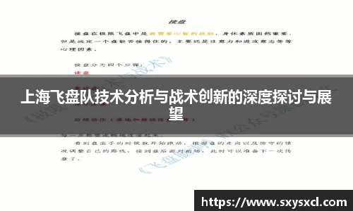 上海飞盘队技术分析与战术创新的深度探讨与展望